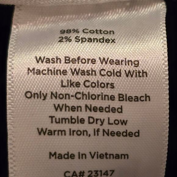 Talbots High Waist Patch Pocket Navy Blue Cropped Chino Pants Plus Size 16W New! - Picture 11 of 13